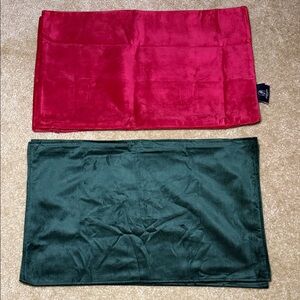 Holiday Red and Green Velvet‎ Pillow Covers